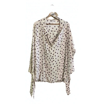 Pre-owned P.a.r.o.s.h Silk Top In White