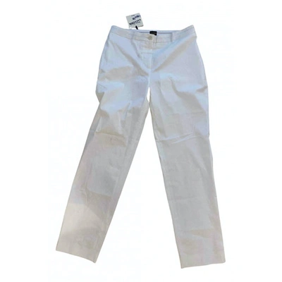 Pre-owned Jean Paul Gaultier White Cotton Trousers