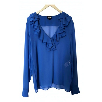 Pre-owned Just Cavalli Blue Polyester Top