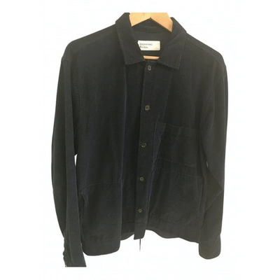 Pre-owned Universal Works Navy Velvet Jacket