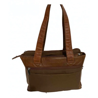 Pre-owned Piquadro Brown Cloth Handbag