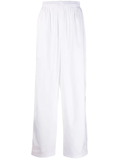 Balenciaga Political Campaign Logo Track Pants In White