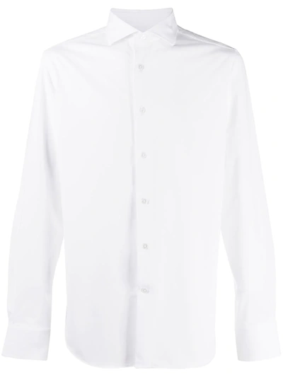 Traiano Milano Long Sleeve Shirt In White