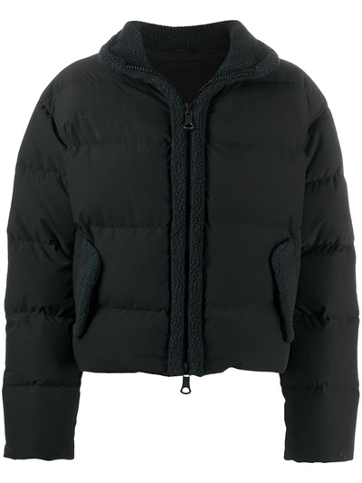 Ienki Ienki Faux Shearling-trimmed Quilted Jacket In Black
