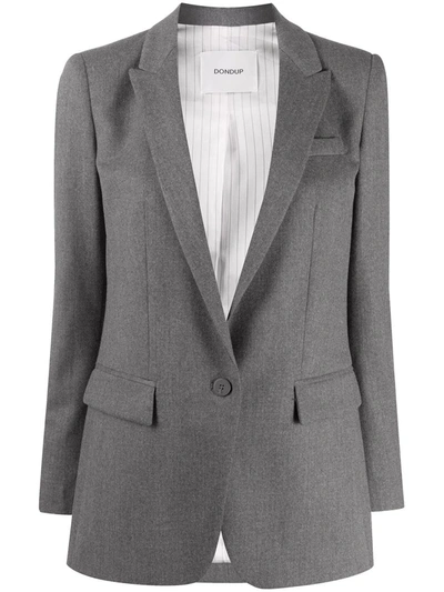 Dondup Loose Fit Blazer In Grey