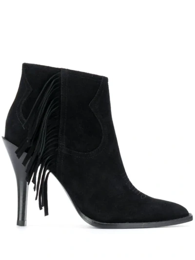 Ash Alabama Ankle Boots In Black