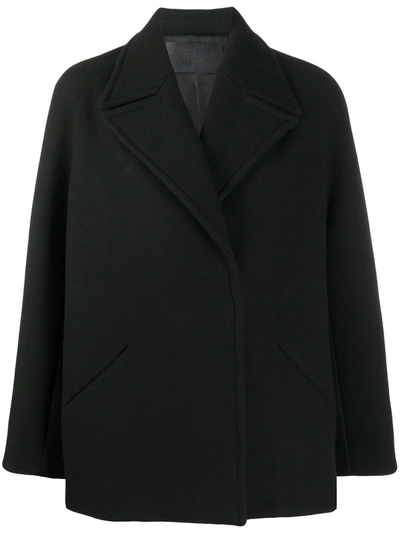 Christian Wijnants Oversize Pea Coat In Black