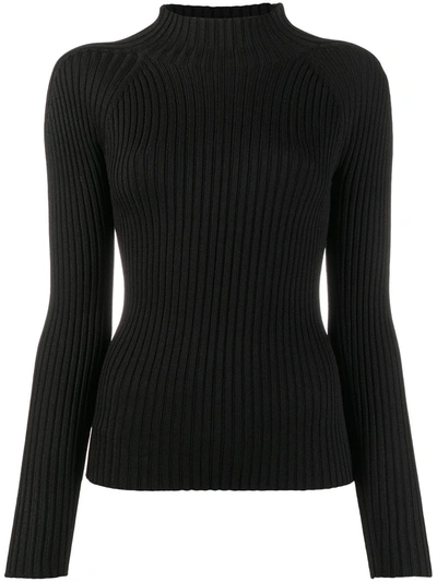 Christian Wijnants Ribbed-knit Jumper In Black