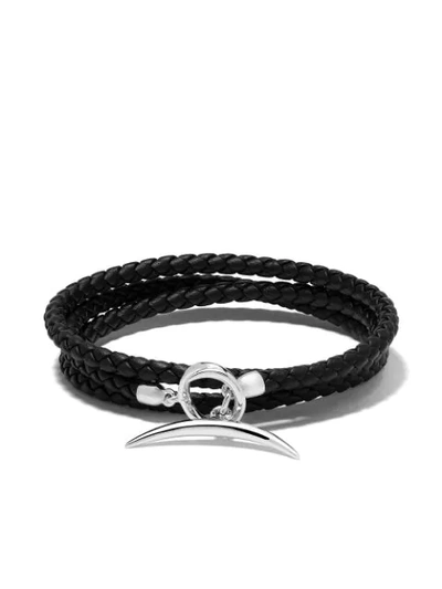Shaun Leane Quill Leather And Sterling Silver Wrap Bracelet