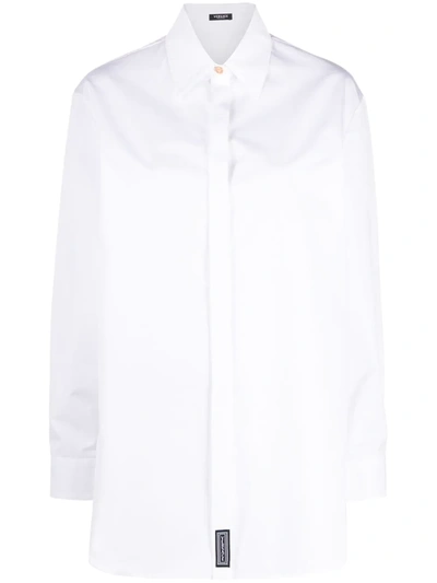 Versace Classic Medusa Button Shirt In White