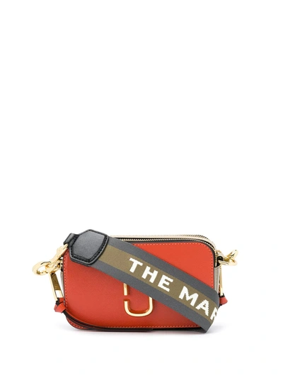 Marc Jacobs The Logo Strap Snapshot Bag Bag In Orange