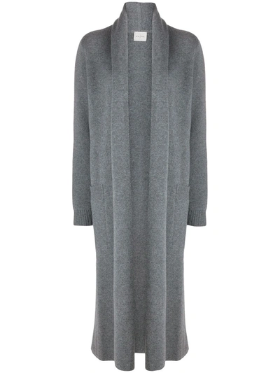 Le Kasha Italy Open-front Cardi-coat In Grey
