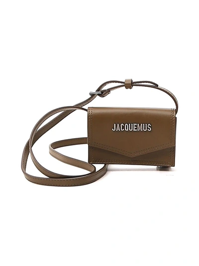 Jacquemus Le Porte Azur Strapped Cardholder In Green
