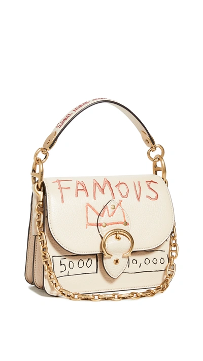 Coach X Jean-michel Basquiat Beat Shoulder Bag 18 ® In White In Ivory