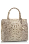 Brahmin Caroline Croc Embossed Leather Satchel In Savino Melbourne