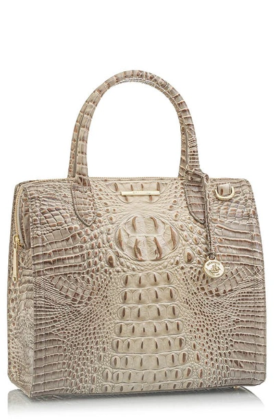 Brahmin Caroline Croc Embossed Leather Satchel In Savino Melbourne