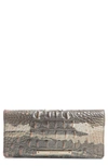Brahmin Melbourne Embossed Leather Ady Wallet In Lilac Digital Melbourne