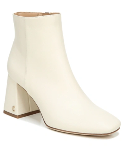 Circus By Sam Edelman Women's Kate Square-toe Booties Women's Shoes In Modern Ivory Nappa