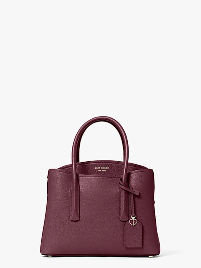 Kate Spade Margaux Medium Satchel In Deep Cherry