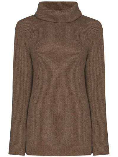 Ernest Leoty Ombeline Turtleneck Jumper In Brown