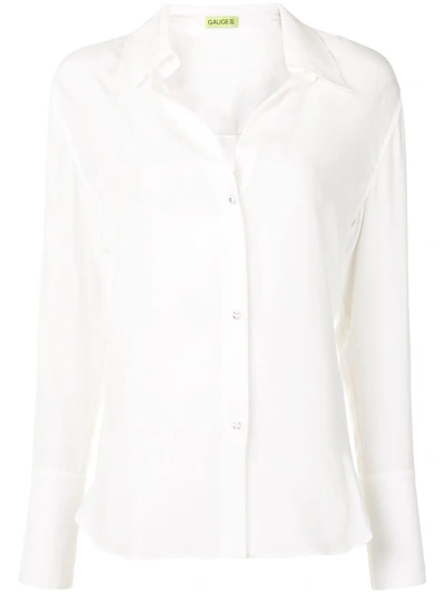 Gauge81 Loose-fit Silk Blouse In White