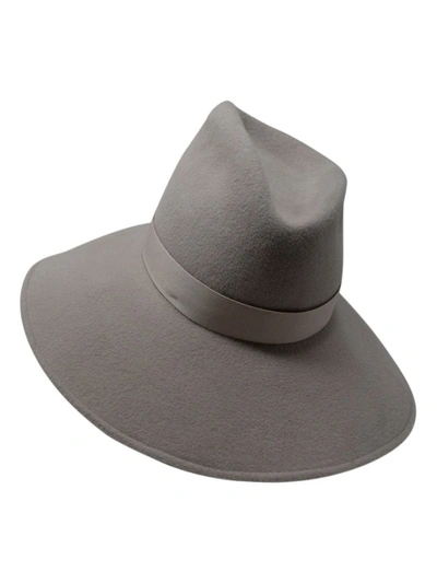 Gigi Burris Millinery Drake Fedora Hat Grey