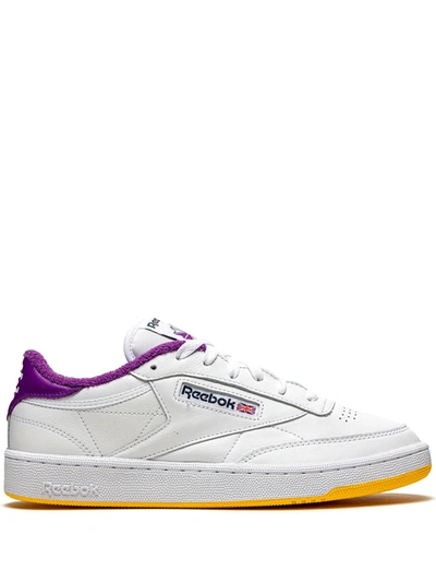 Reebok X Eric Emanuel Club C 85 "lakers" Sneakers In White