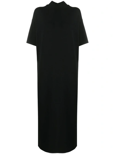 Thom Krom Kleid Short-sleeved Knit Dress In Black