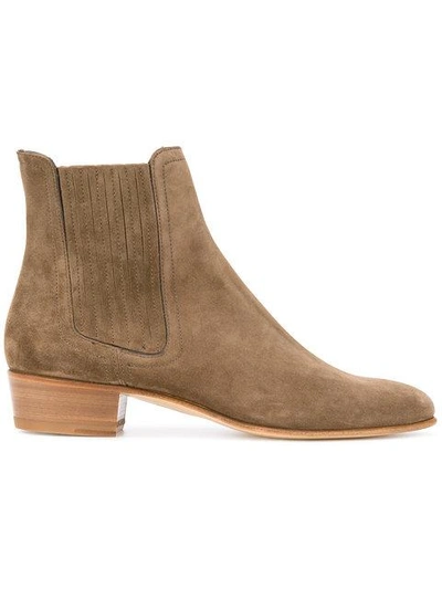 Louis Leeman Pointed Ankle Boots - Brown