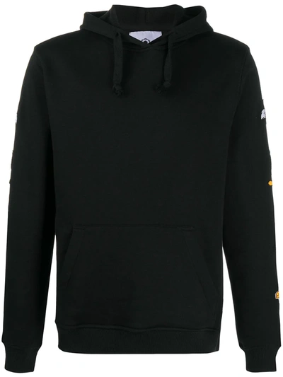Moa Master Of Arts Looney Tunes Sleeve Patch Hoodie In Black