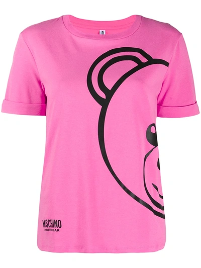Moschino Underwear Mascot T-shirt In Pink