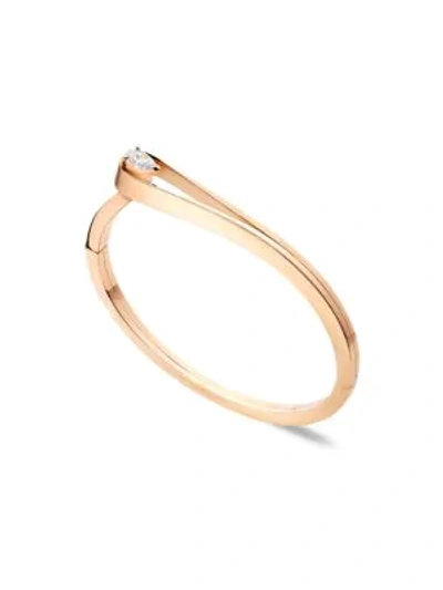 Repossi Women's Serti Inversé 18k Rose Gold & Diamond Bracelet In Pink Gold 18k