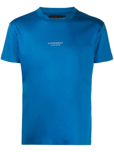 Viktor & Rolf Logo Print T-shirt In Blue