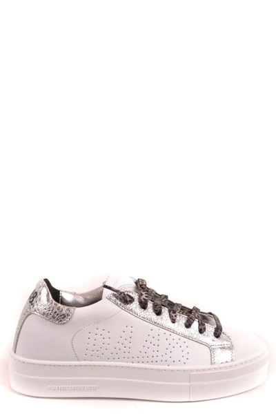 P448 Women's White Leather Sneakers