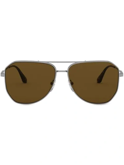 Prada Aviator-frame Sunglasses In Brown
