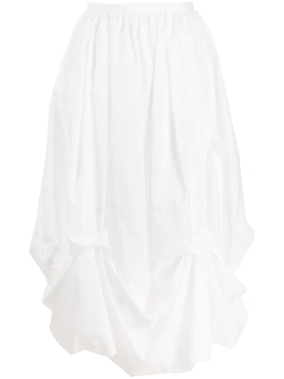 Enföld Balloon Midi Skirt In White