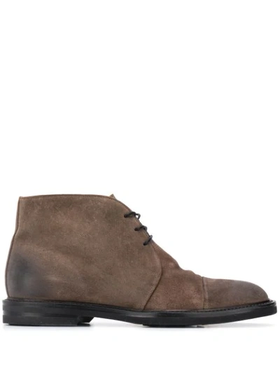 Scarosso Lace-up Ankle Boots In Grey