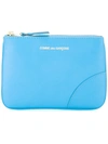 Comme Des Garçons Light Blue Leather Pouch