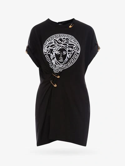 Versace Crew Neck T-shirt In Black