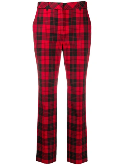 Mulberry Red And Black Cotton Blend Lucie Trousers