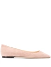 Jimmy Choo Romy Ballerina Shoe In Pink