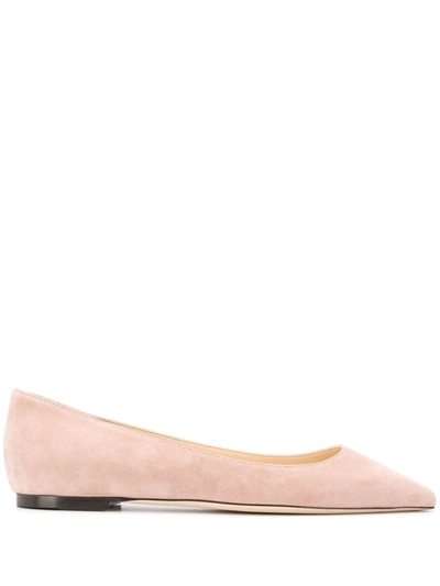 Jimmy Choo Romy Ballerina Shoe In Pink