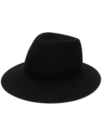 Ann Demeulemeester Felt Trilby Hat In Black