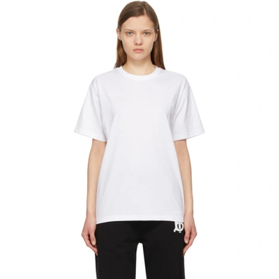 Burberry Monogram Motif Cotton T-shirt In White