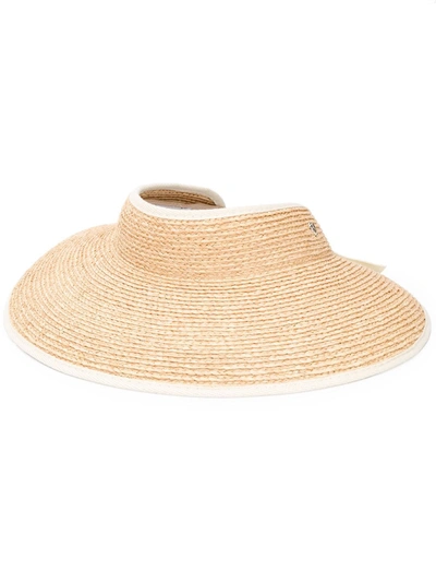 Helen Kaminski Iconic Mai-mai Visor Hat In Neutrals