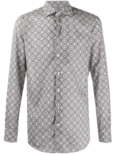 Etro All-over Print Shirt In Black