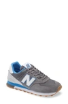 New Balance 574 Classic Sneaker In Lead/ Faded Cobalt