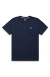 Psycho Bunny Classic Crewneck T-shirt In Heather Navy