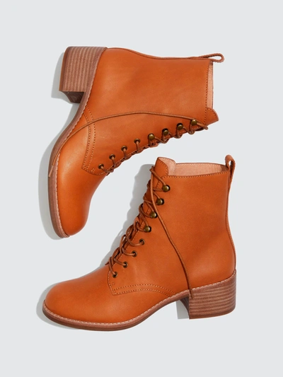 Madewell The Patti Lace-up Boot In Brown