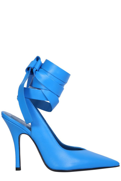 Attico The  Pointed Toe Pumps In Blue
